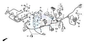 CBF600NA drawing WIRE HARNESS (CBF600S/SA)