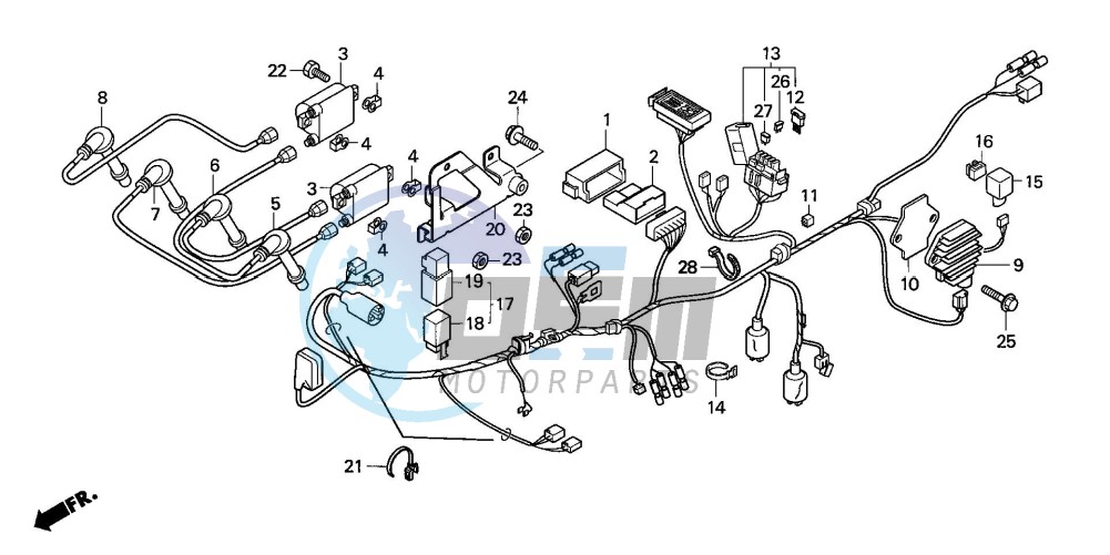 WIRE HARNESS (CBF600S/SA)