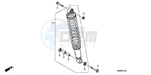 TRX250XC drawing REAR CUSHION