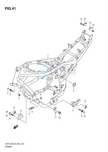 GSF1250 (E2) Bandit drawing FRAME