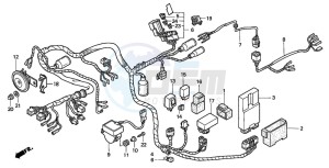 GL1500C VALKYRIE drawing WIRE HARNESS