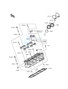 NINJA ZX-10R ABS ZX1000KFF FR XX (EU ME A(FRICA) drawing Cylinder Head