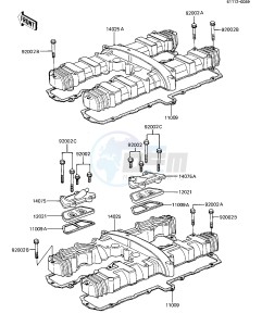 ZX 1100 A [GPZ] (A1-A2) [GPZ] drawing CYLINDER HEAD COVER