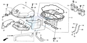 CBR600F4 drawing AIR CLEANER (2)