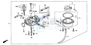 CRF70F drawing CARBURETOR