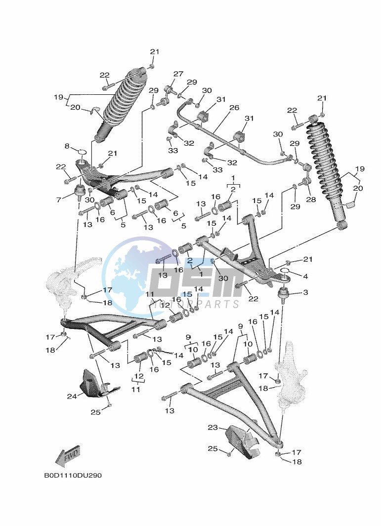 FRONT SUSPENSION & WHEEL