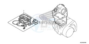 CRF250MF CRF250M UK - (E) drawing GASKET KIT A