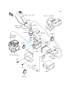 KL 250 D [KLR250] (D10-D14) [KLR250] drawing FUEL EVAPORATIVE SYSTEM