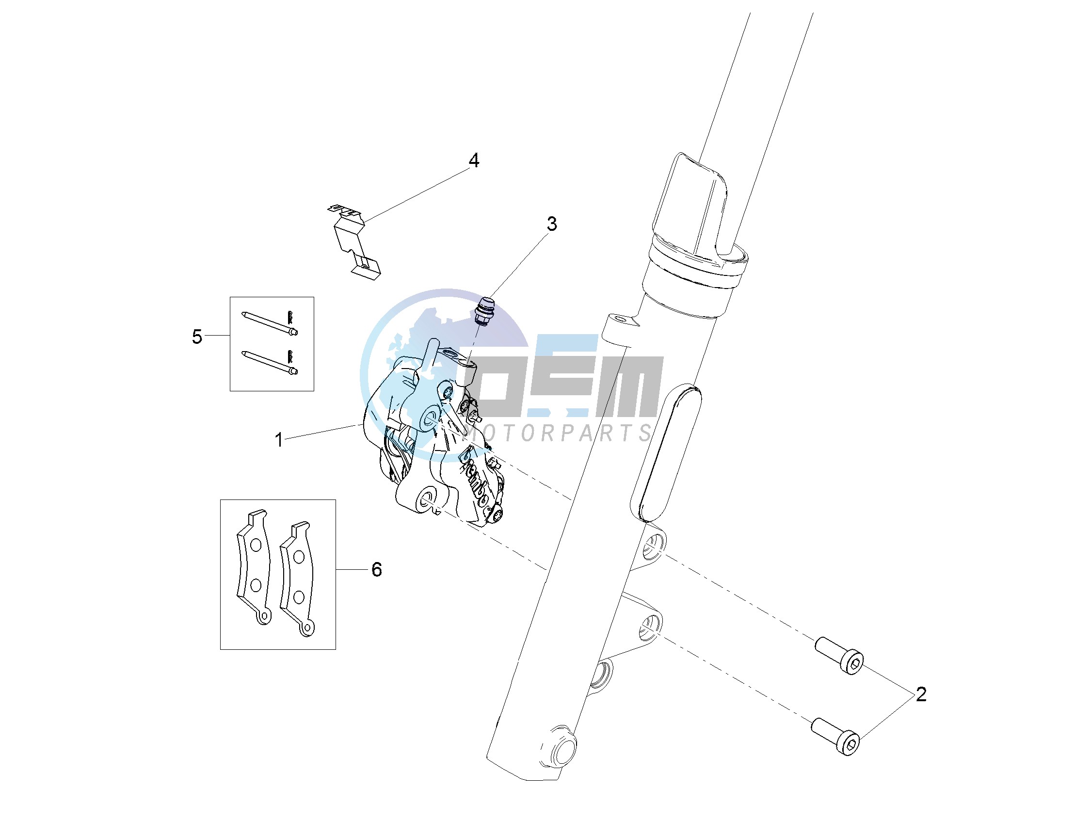 Front brake caliper