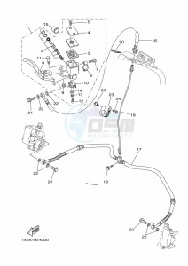 YFM700R (BCXR) drawing FRONT MASTER CYLINDER