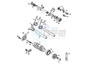 RAPTOR 1000 drawing GEAR SHIFTING