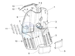 S 150 4T Vietnam drawing Front glovebox - Knee-guard panel