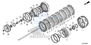 GL1800BE F6B Bagger - GL1800BE UK - (E) drawing CLUTCH