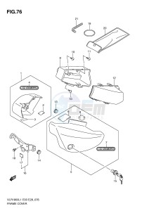 VLR1800 (E3-E28) drawing FRAME COVER (VLR1800L1 E3)