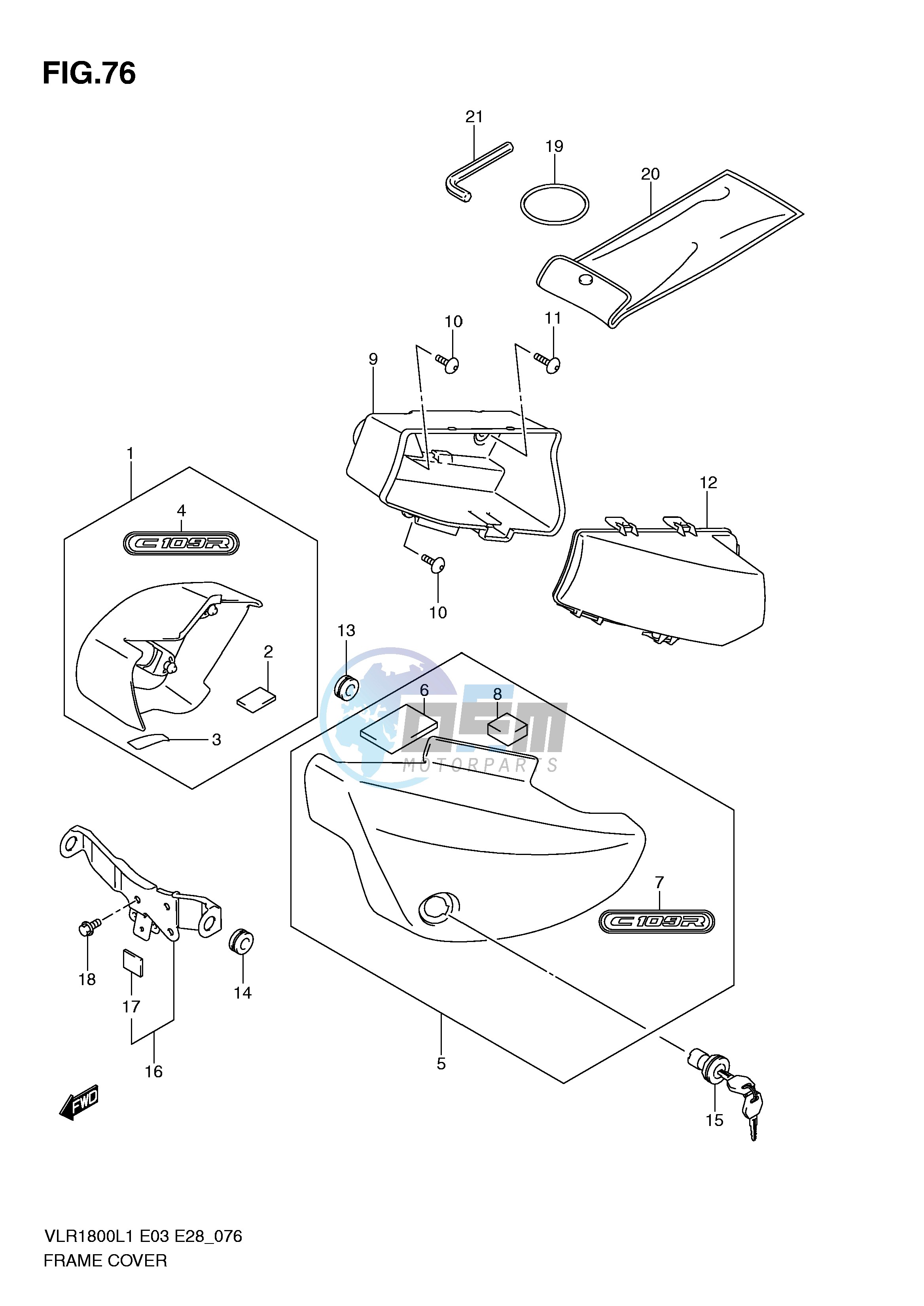 FRAME COVER (VLR1800L1 E3)