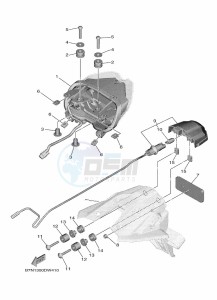 MT-09 MTN890 (B7NJ) drawing TAILLIGHT