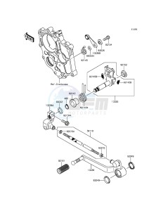 VERSYS_650_ABS KLE650FFF XX (EU ME A(FRICA) drawing Gear Change Mechanism