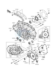 KVF 400 B [PRAIRIE 400] (B1) [PRAIRIE 400] drawing ENGINE COVER-- S- -