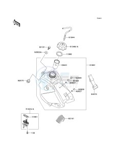 KX 65 A [KX65 MONSTER ENERGY] (A6F - A9FA) A9F drawing FUEL TANK