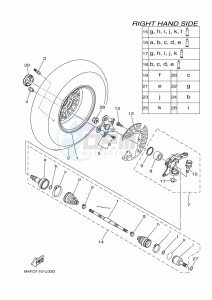 YFM700FWAD YFM7NGPAK (B4FN) drawing FRONT WHEEL 2