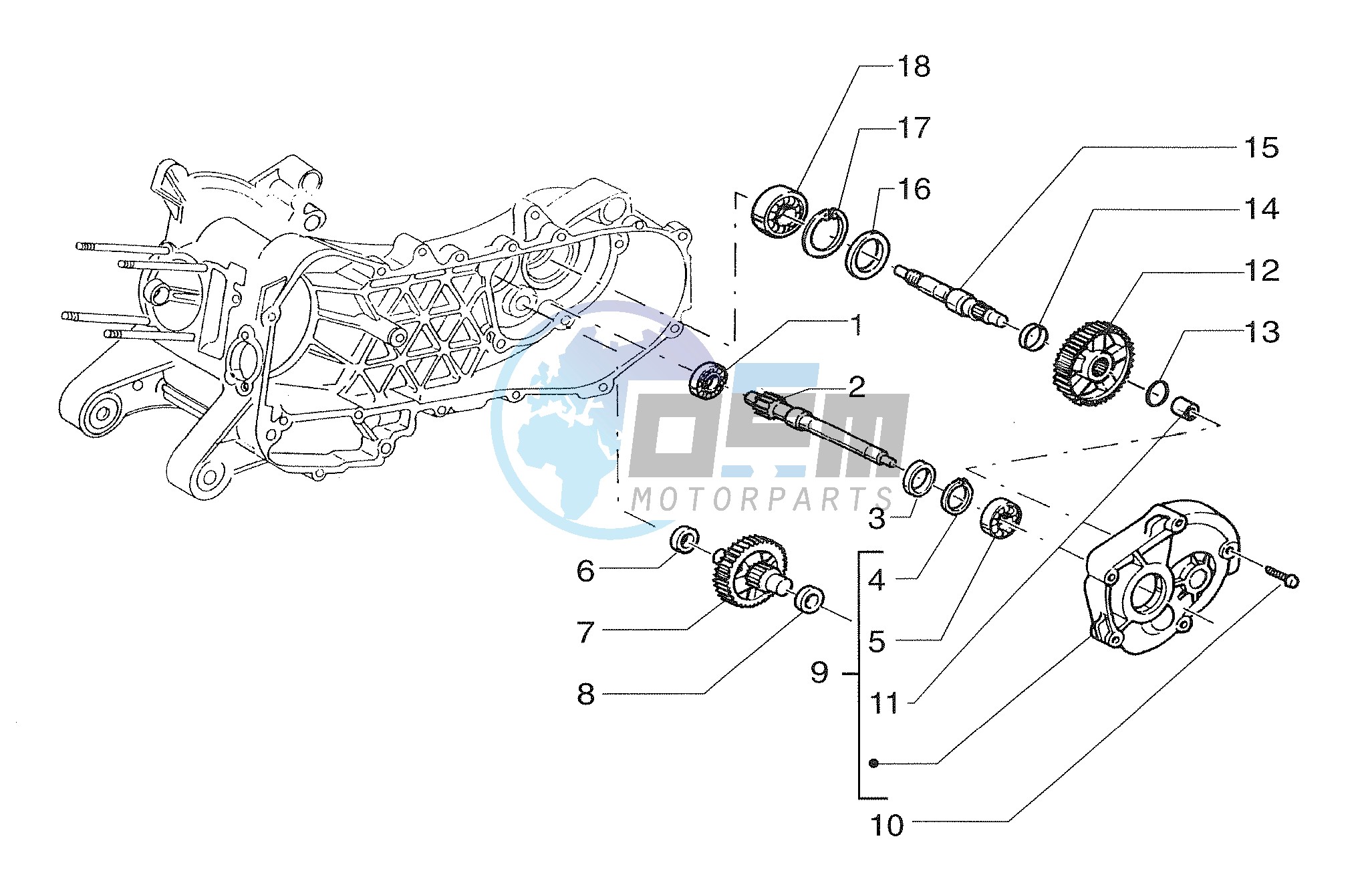 Wheel shaft