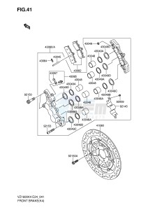 VZ1600 (E24) drawing FRONT BRAKE(K4)