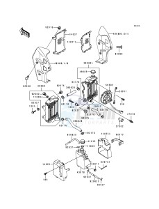 KL 250 D [KLR250] (D10-D14) [KLR250] drawing RADIATOR