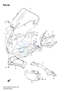 GSX-R1000 (E3-E28) drawing COWLING BODY (MODEL K3)