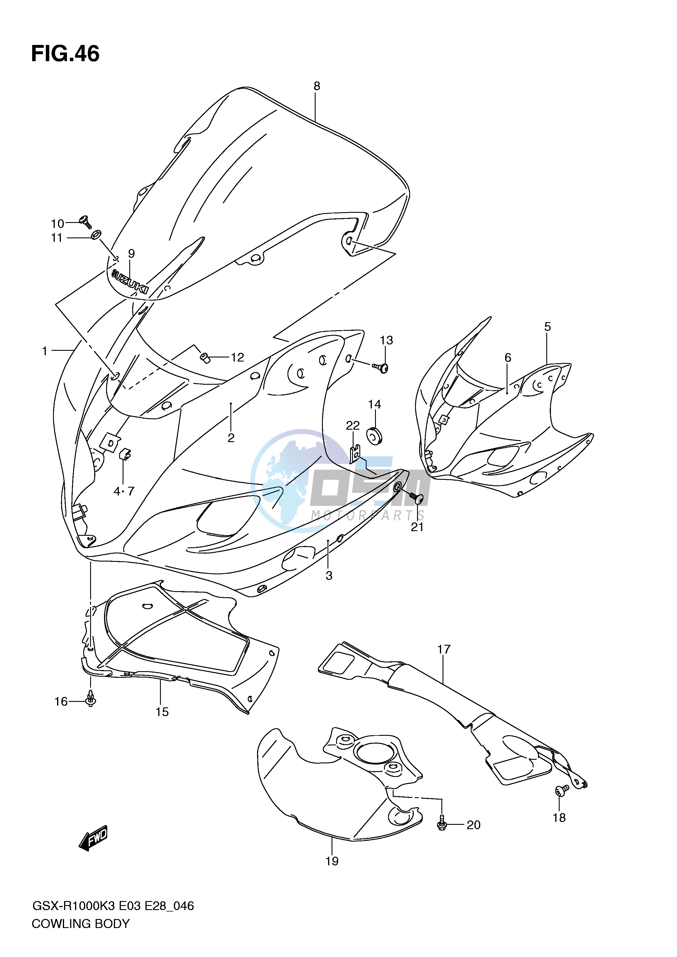 COWLING BODY (MODEL K3)