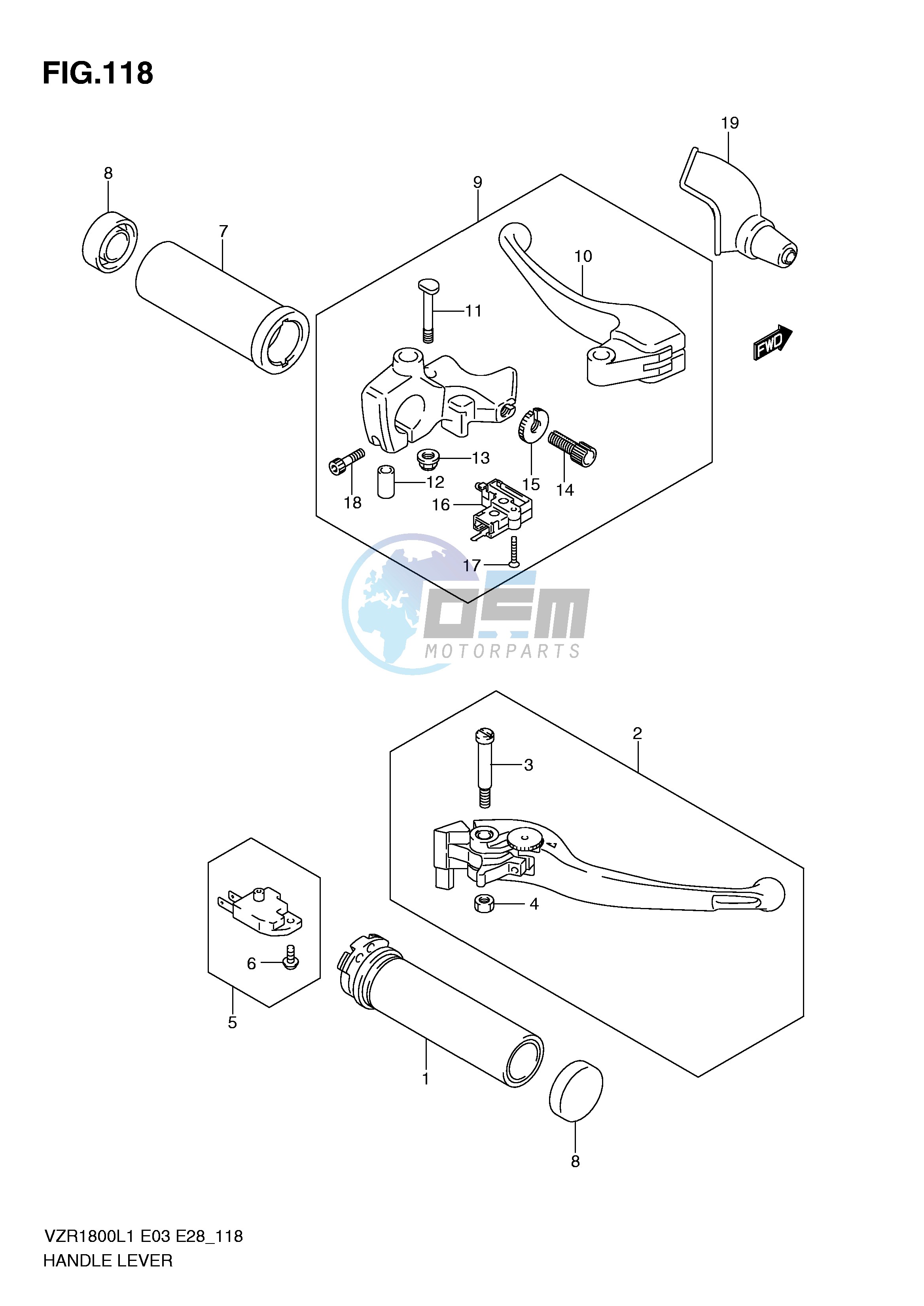 HANDLE LEVER (VZR1800ZL1 E33)