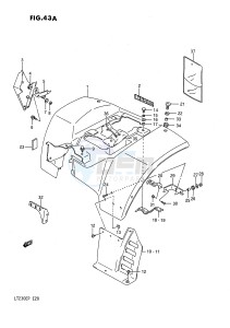 LT230E (E28) drawing REAR FENDER (MODEL M N P)