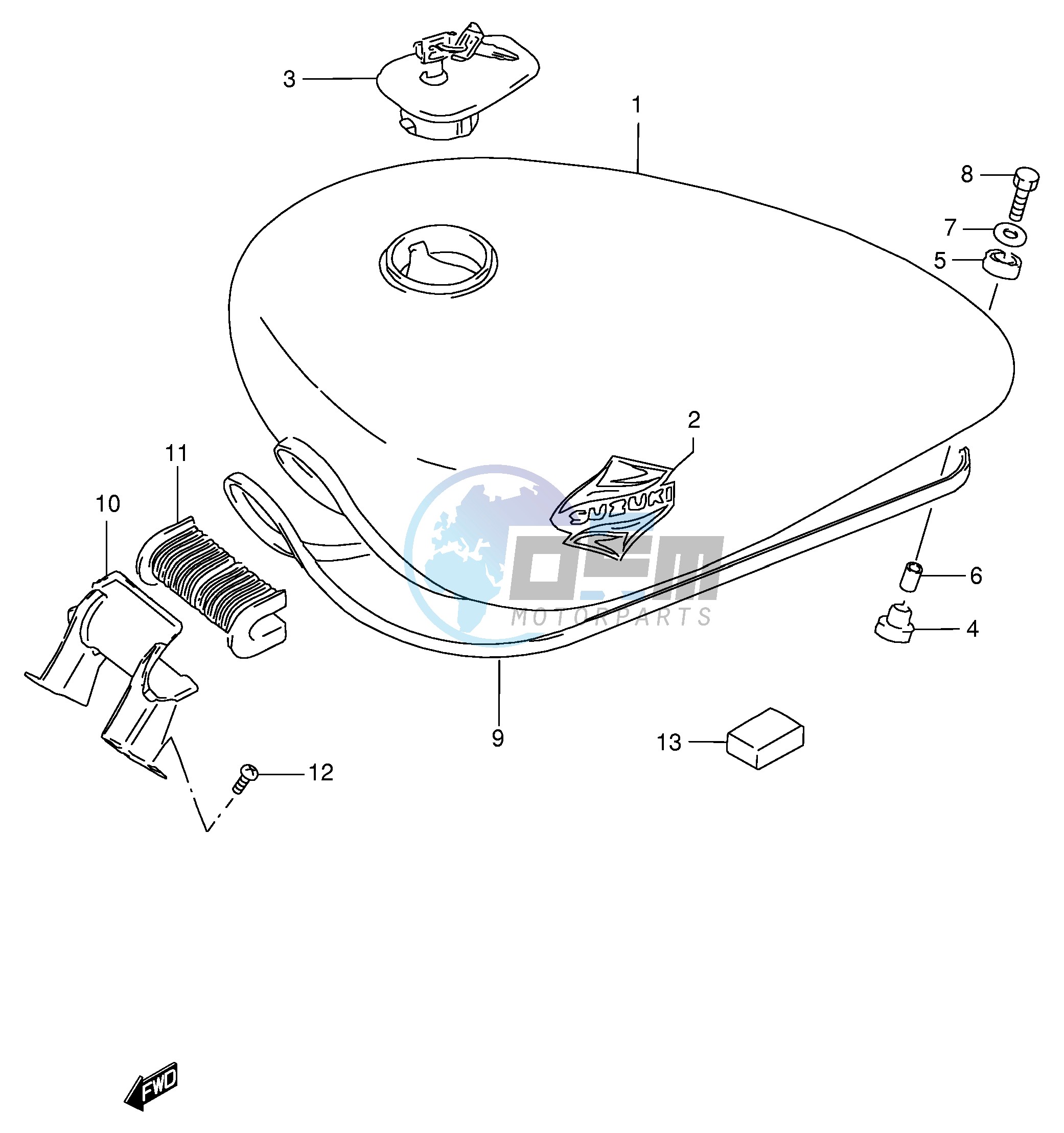 FUEL TANK (MODEL S)