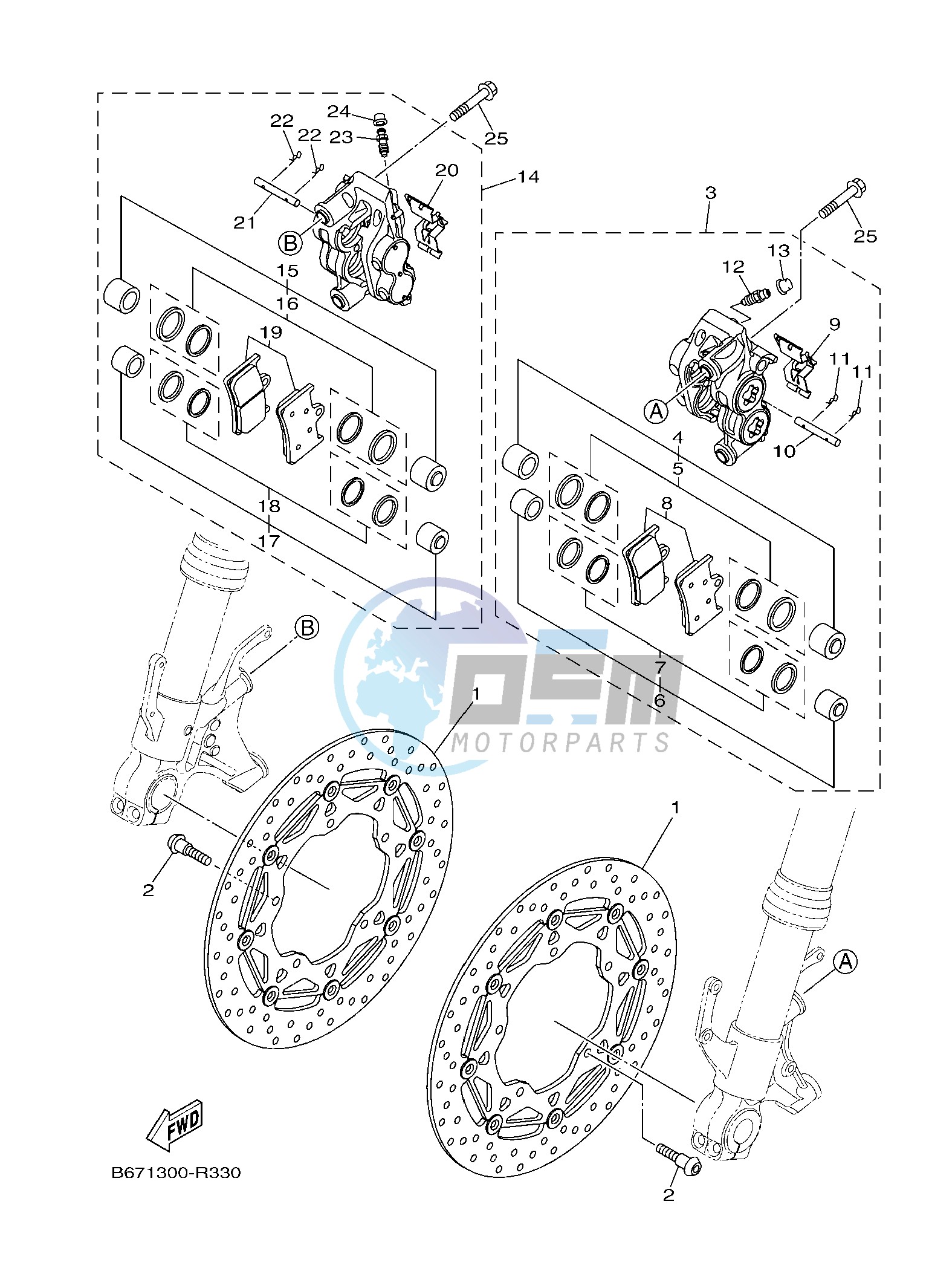 FRONT BRAKE CALIPER