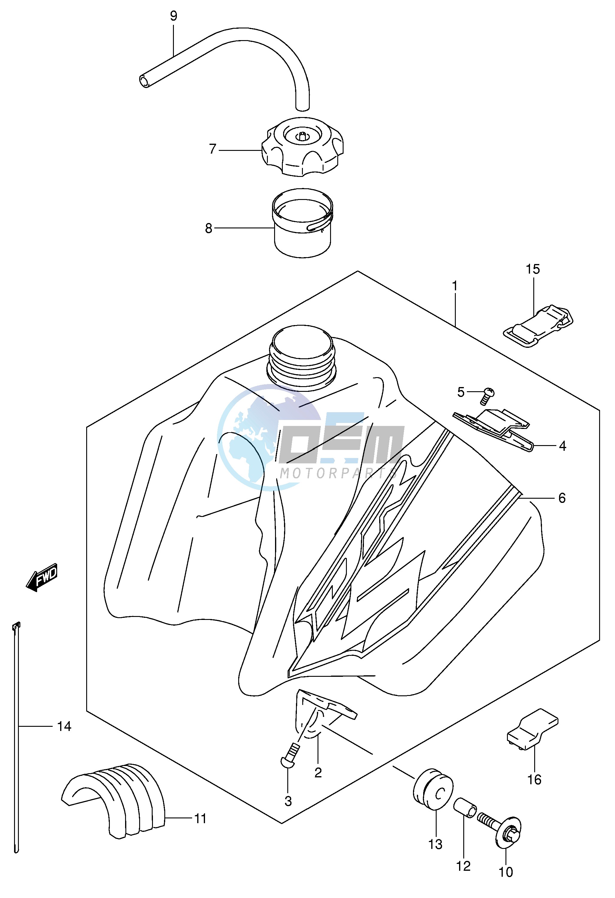 FUEL TANK (MODEL K1)