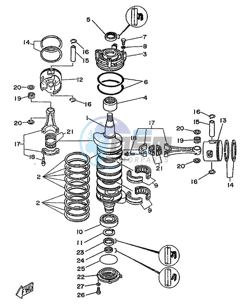 CRANKSHAFT--PISTON