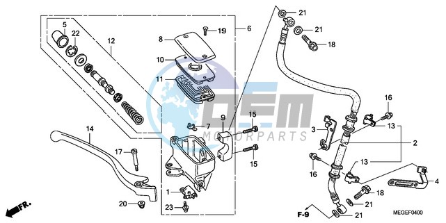 FRONT BRAKE MASTER CYLINDER