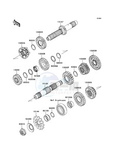 KX450F KX450FDF EU drawing Transmission