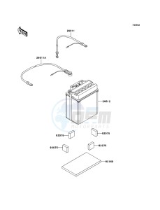 KVF360 KVF360B8F EU drawing Optional Parts(Battery)