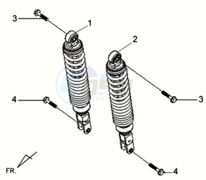 VS 125S drawing REAR SUSPENSION