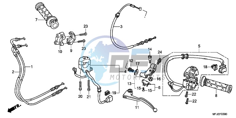 HANDLE LEVER/SWITCH/CABLE