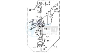 Quasar 50-100 drawing Carburettor