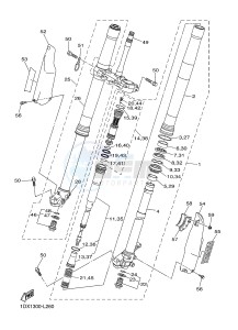 WR450F (1DX5) drawing FRONT FORK