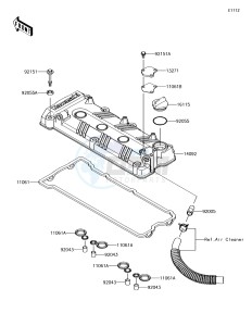 JET SKI ULTRA 310X JT1500LGF EU drawing Cylinder Head Cover