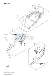 GSX-R750 drawing FRAME COVER L2 ( YVB )