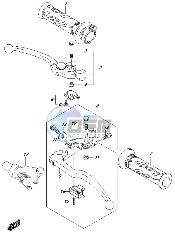 HANDLE LEVER (DL650AUEL7 E21)