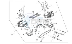 Dorsoduro 750 ABS USA-CND (NAFTA) (CND, USA) drawing Throttle body