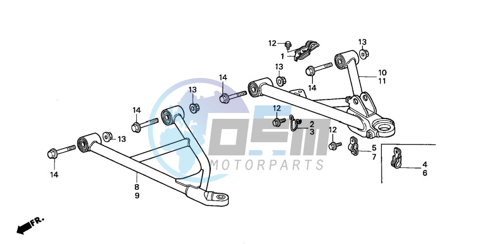 FRONT ARM (TRX300FW)