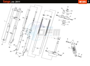 TANGO-250CC-4T-WHITE drawing SUSPENSION