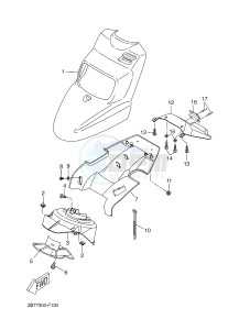 CW50 BW'S (5WWU) drawing FRONT FENDER