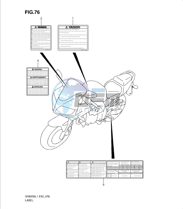 LABEL (SV650SL1 E2)